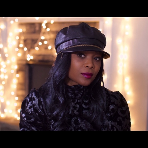 New Minimalist Vegan PU Leather Zipper detachable beret painters All season - Picture 8 of 16